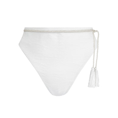 Venus High Waisted Bikini Briefs | White